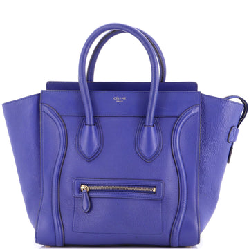 Celine Luggage Bag Grainy Leather Mini