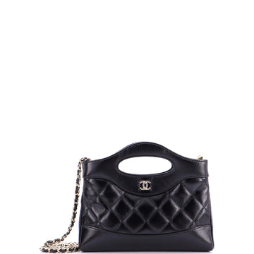 Chanel 31 Shopping Bag Clutch with Chain Quilted Lambskin Small