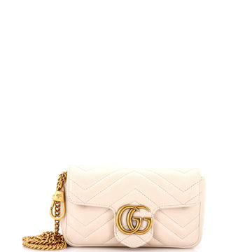 Gucci GG Marmont Flap Bag Matelasse Leather Super Mini