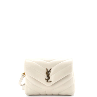 Saint Laurent Loulou Shoulder Bag Matelasse Chevron Leather Toy