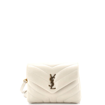 Saint Laurent Loulou Shoulder Bag Matelasse Chevron Leather Toy