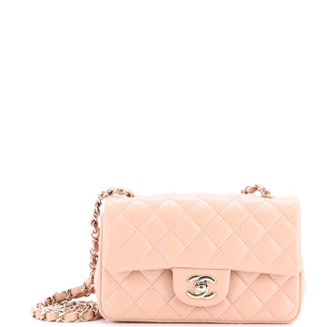 Chanel Classic Single Flap Bag Quilted Lambskin Mini