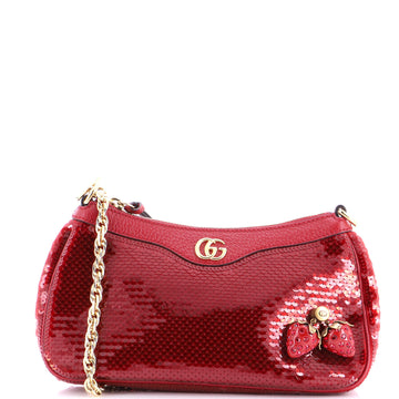 Gucci Strawberry Ophidia Shoulder Bag Sequins Small