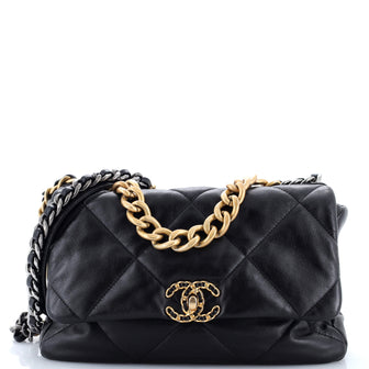 Chanel 19 Flap Bag Quilted Leather Large
