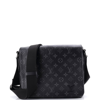 Louis Vuitton District Messenger Bag Monogram Eclipse Canvas PM