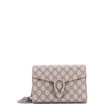 Gucci Dionysus Chain Wallet GG Coated Canvas Small