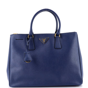 Prada Double Zip Lux Tote Saffiano Leather Large
