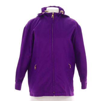Louis Vuitton Women's Logo Hooded Jacket Polyamide Blend