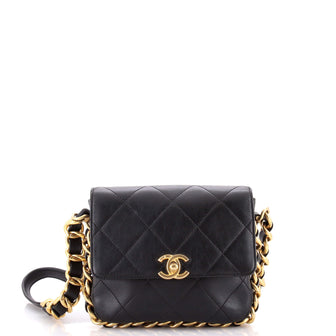 Chanel Framing Chain Flap Bag Quilted Calfskin Small