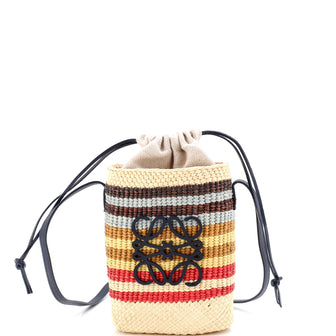 Loewe x Paula Ibiza Beehive Basket Bag Woven Raffia Small
