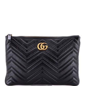 Gucci GG Marmont Pouch Matelasse Leather