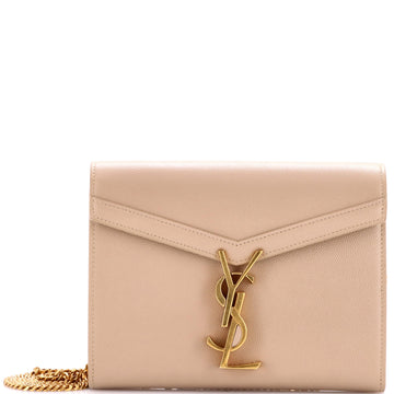 Saint Laurent Cassandra Chain Shoulder Bag Leather Small