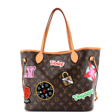 Louis Vuitton Neverfull NM Tote Limited Edition Patches Monogram Canvas MM