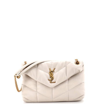Saint Laurent Loulou Puffer Shoulder Bag Quilted Leather Small