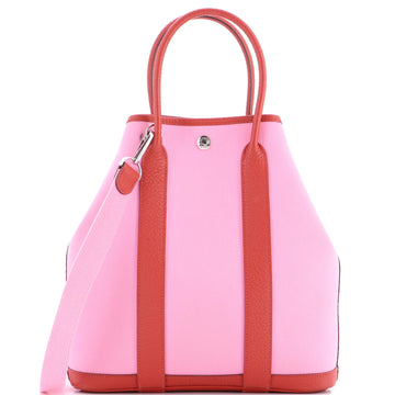 Hermes Garden File Tote Toile and Leather 28