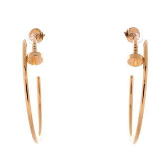 Cartier Juste un Clou Hoop Earrings 18K Rose Gold XL