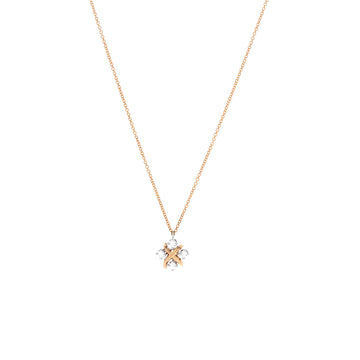 Tiffany & Co. Schlumberger Lynn Pendant Necklace 18K Rose Gold and Platinum with Diamonds