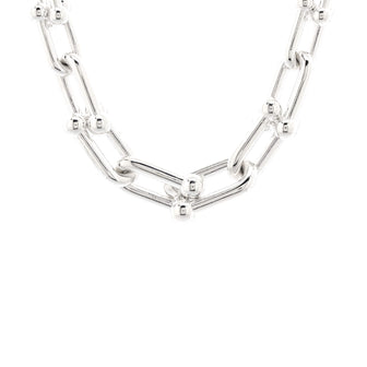 Tiffany & Co. HardWear Graduated Link Necklace Sterling Silver