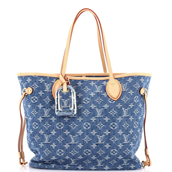 Louis Vuitton Neverfull NM Tote Monogram Denim MM