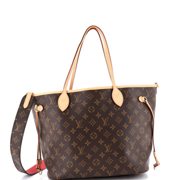 Louis Vuitton Neverfull Bandouliere Inside Out Monogram Canvas and Textile MM