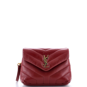 Saint Laurent Loulou Shoulder Bag Matelasse Chevron Leather Toy