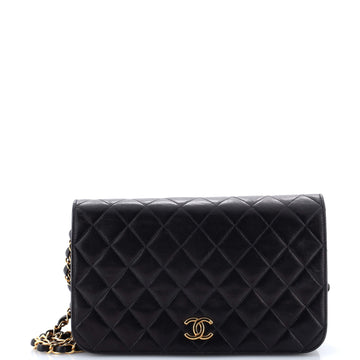 Chanel Vintage Full Flap Bag Quilted Lambskin Medium
