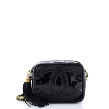 Chanel Vintage CC Camera Bag Patent Mini
