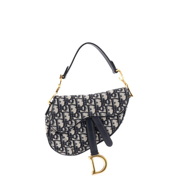 Christian Dior Saddle Handbag Oblique Canvas Mini