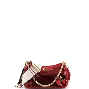 Gucci Strawberry Ophidia Shoulder Bag Sequins Small