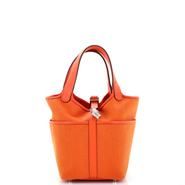 Hermes Cargo Picotin Lock Bag Canvas and Swift PM