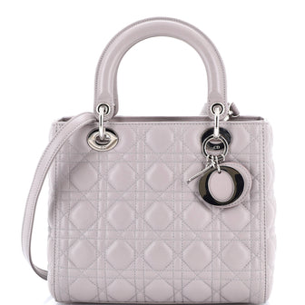 Christian Dior Lady Dior Bag Cannage Quilt Lambskin Medium