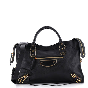 Balenciaga City Classic Metallic Edge Bag Leather Medium