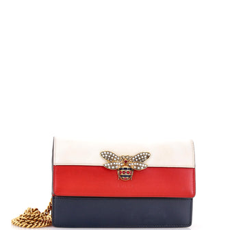 Gucci Queen Margaret Chain Wallet Leather Mini
