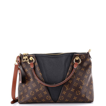 Louis Vuitton V Tote Monogram Canvas and Leather MM
