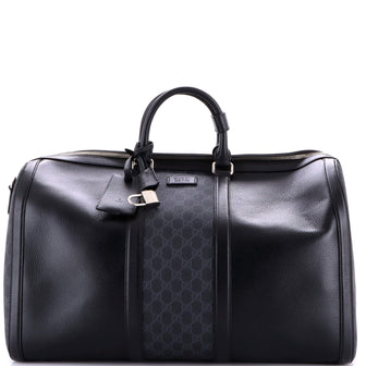Gucci Convertible Duffle Backpack GG Coated Canvas and Leather Medium