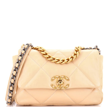 Chanel 19 Flap Bag Quilted Leather Medium