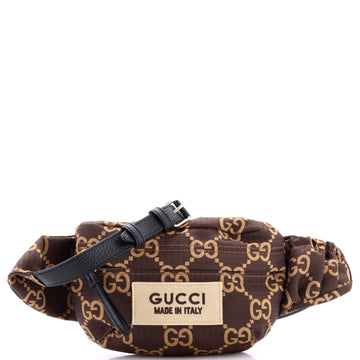 Gucci Ripstop Belt Bag GG Nylon and Leather