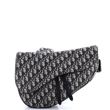 Christian Dior Saddle Crossbody Bag Oblique Canvas