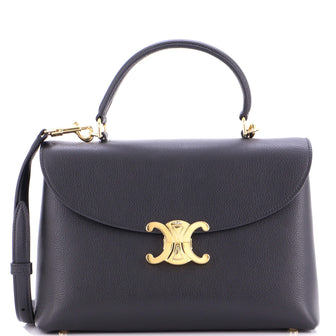 Celine Nino Top Handle Bag Leather Medium