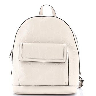 Gucci Pocket Backpack GG Embossed Perforated Leather Large