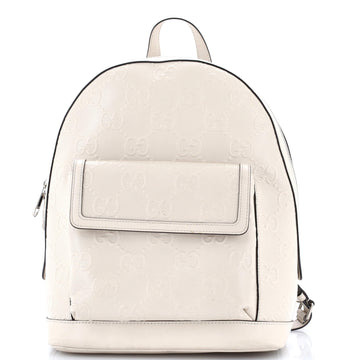 Gucci Pocket Backpack GG Embossed Perforated Leather Large