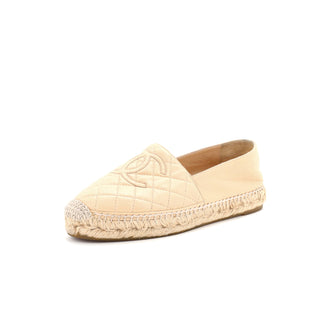 Chanel Women's CC Espadrilles Quilted Leather