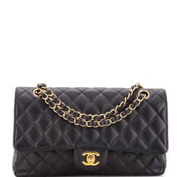 Chanel Classic Double Flap Bag Quilted Caviar Medium