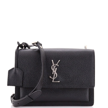 Saint Laurent Sunset Satchel Leather Medium