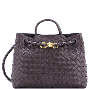 Bottega Veneta Andiamo Top Handle Bag Intrecciato Nappa Medium