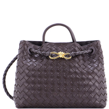 Bottega Veneta Andiamo Top Handle Bag Intrecciato Nappa Medium