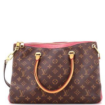 Louis Vuitton Pallas Tote Monogram Canvas with Leather