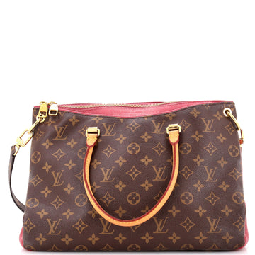Louis Vuitton Pallas Tote Monogram Canvas with Leather