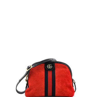 Gucci Ophidia Dome Shoulder Bag Suede Small