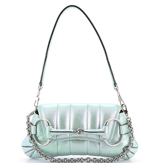 Gucci Horsebit Chain Shoulder Bag Vertical Quilted Leather Small